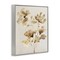 Stupell Industries Neutral Dappled Flower Blossoms Framed Giclee Design by Krinlox